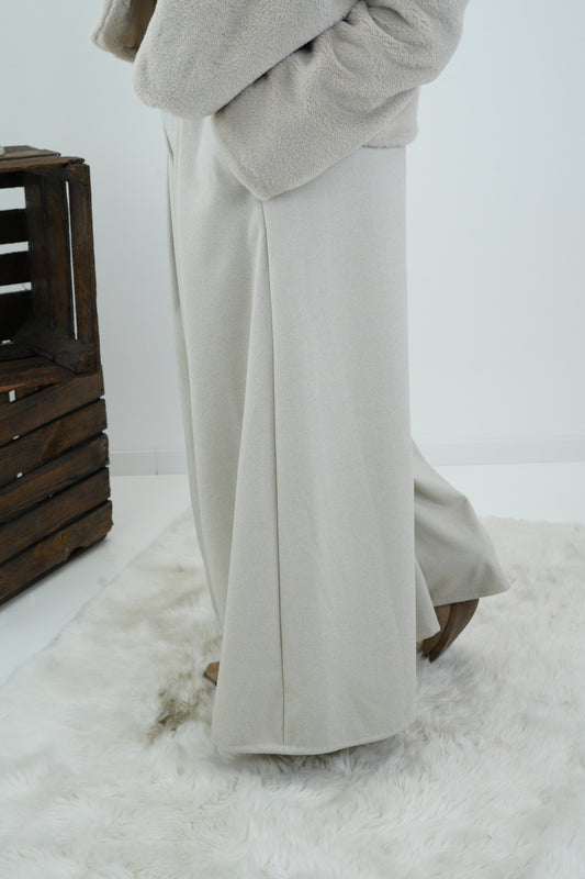 ❗Lieferzeit 10 Werktage❗Palazzo Hose in Beige (38-42)