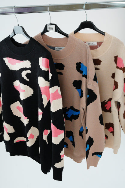 3er-Bundle Pullover – Schwarz, Camel & Beige (36-40)