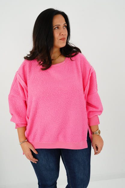 Sweatshirt in Pink (38-46) Onesize