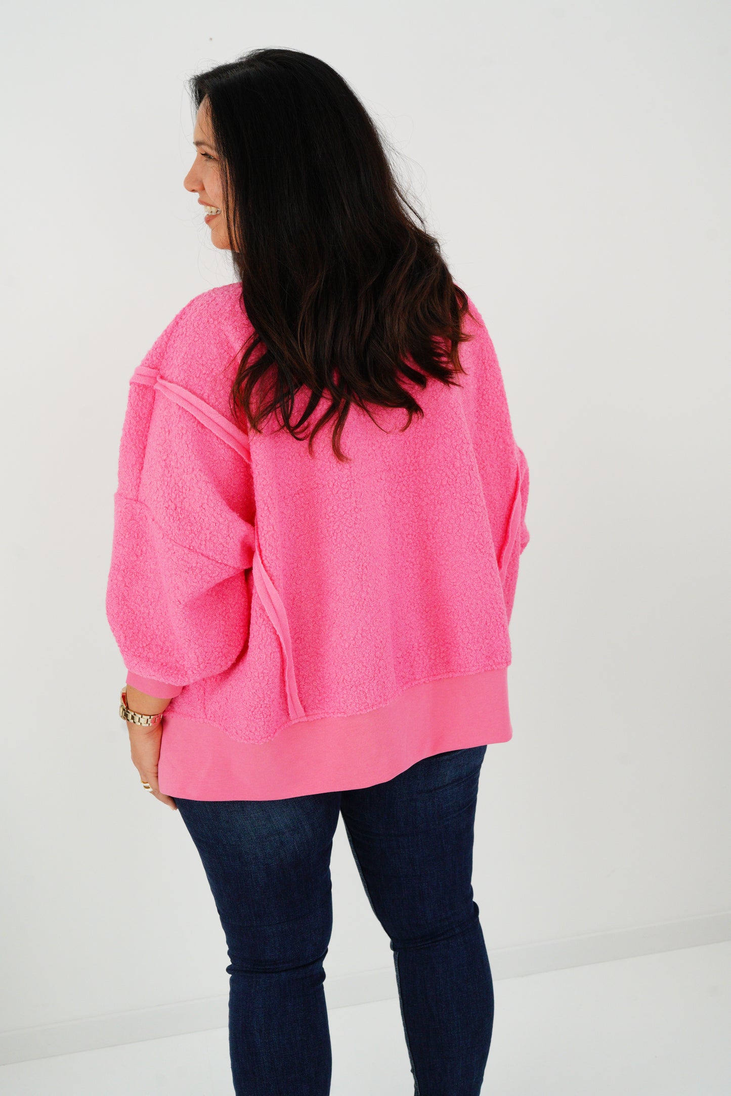 Sweatshirt in Pink (38-46) Onesize