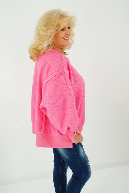 Sweatshirt in Pink (38-46) Onesize