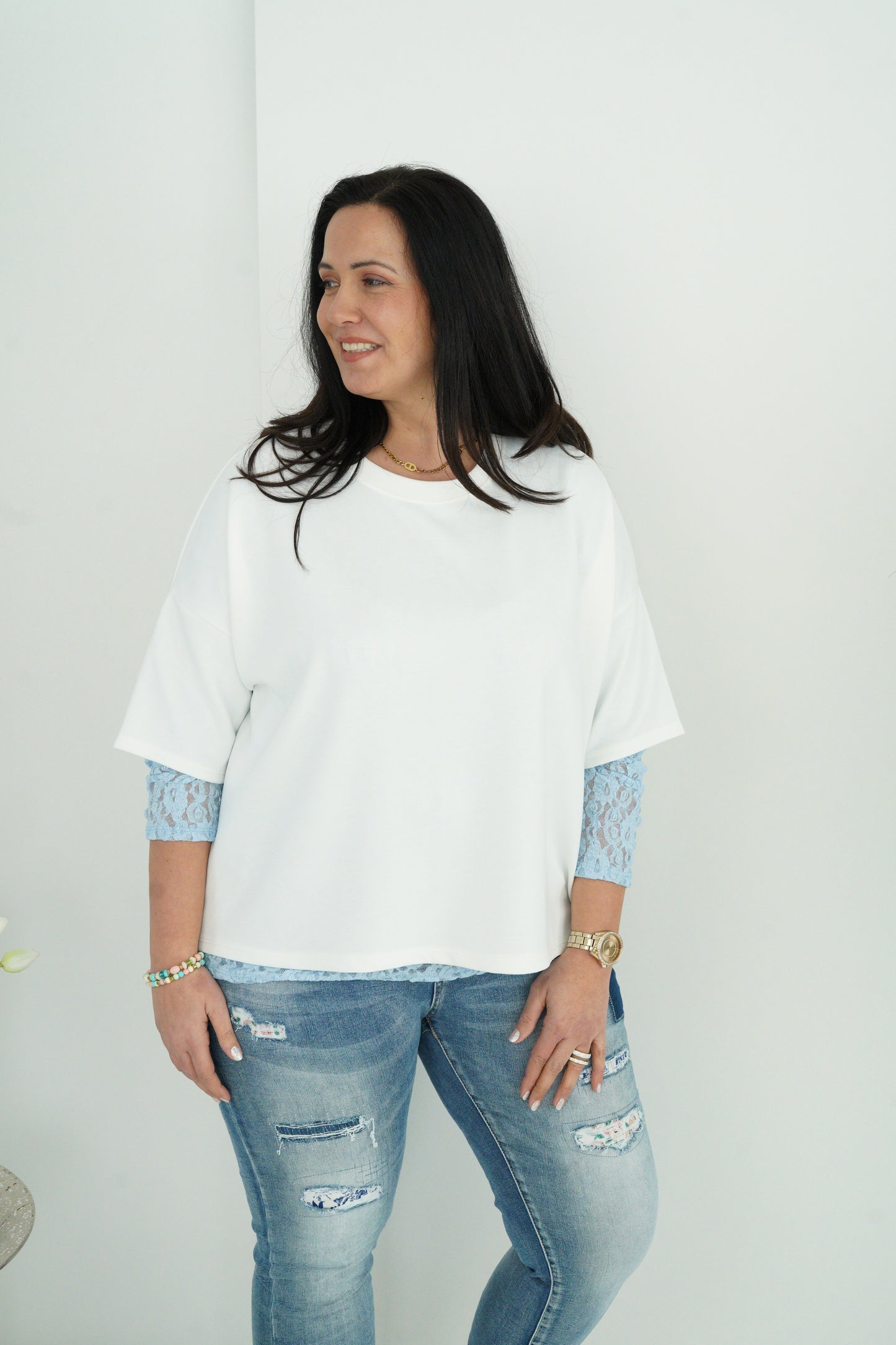 T-Shirt in Offwhite (40-44+)