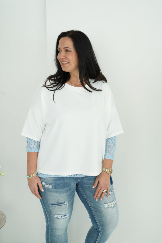 T-Shirt in Offwhite (40-44+)