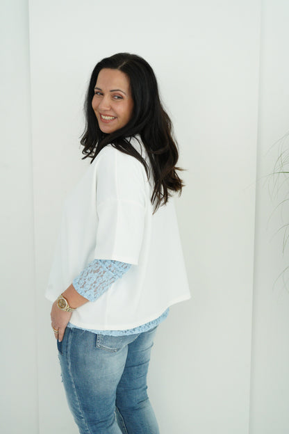 T-Shirt in Offwhite (40-44+)