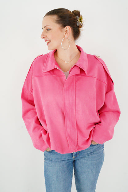 Jacke in Himbeere (38-44)