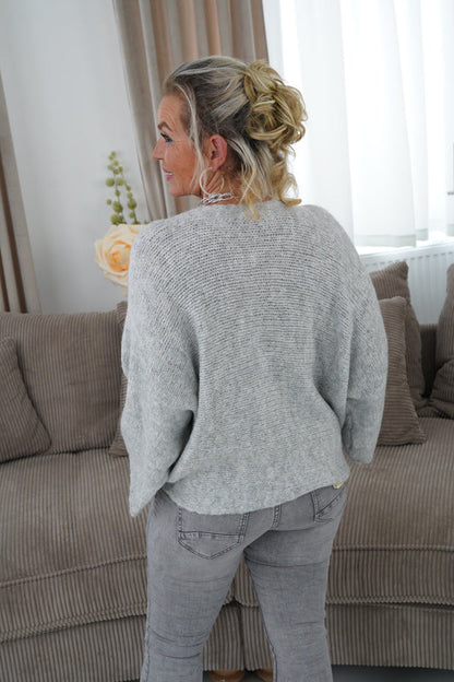 Pullover in Hellgrau (38-42)