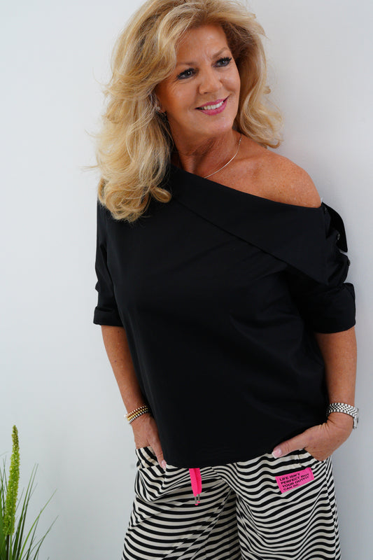 Bluse in Schwarz (36-42)