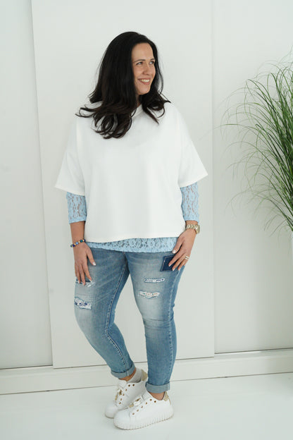 T-Shirt in Offwhite (40-44+)