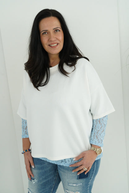 T-Shirt in Offwhite (40-44+)