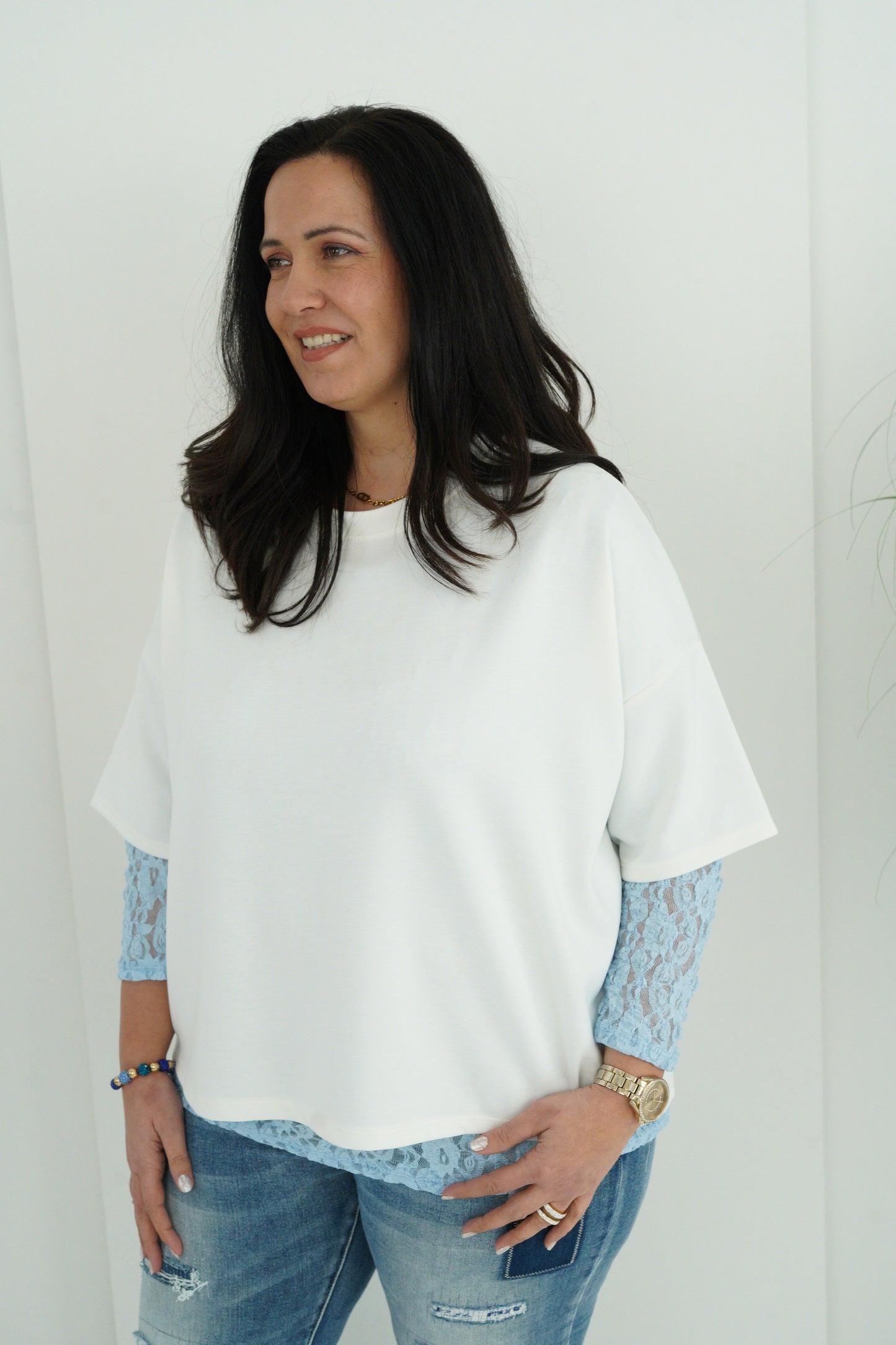 T-Shirt in Offwhite (40-44+)