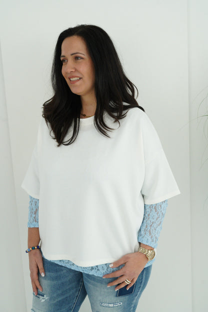 T-Shirt in Offwhite (40-44+)