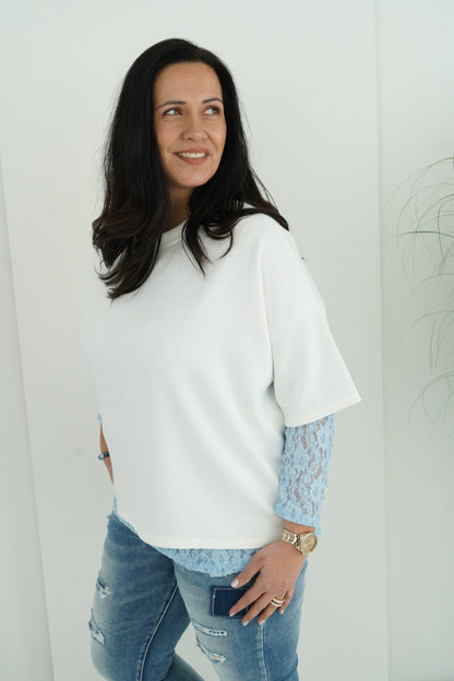 T-Shirt in Offwhite (40-44+)