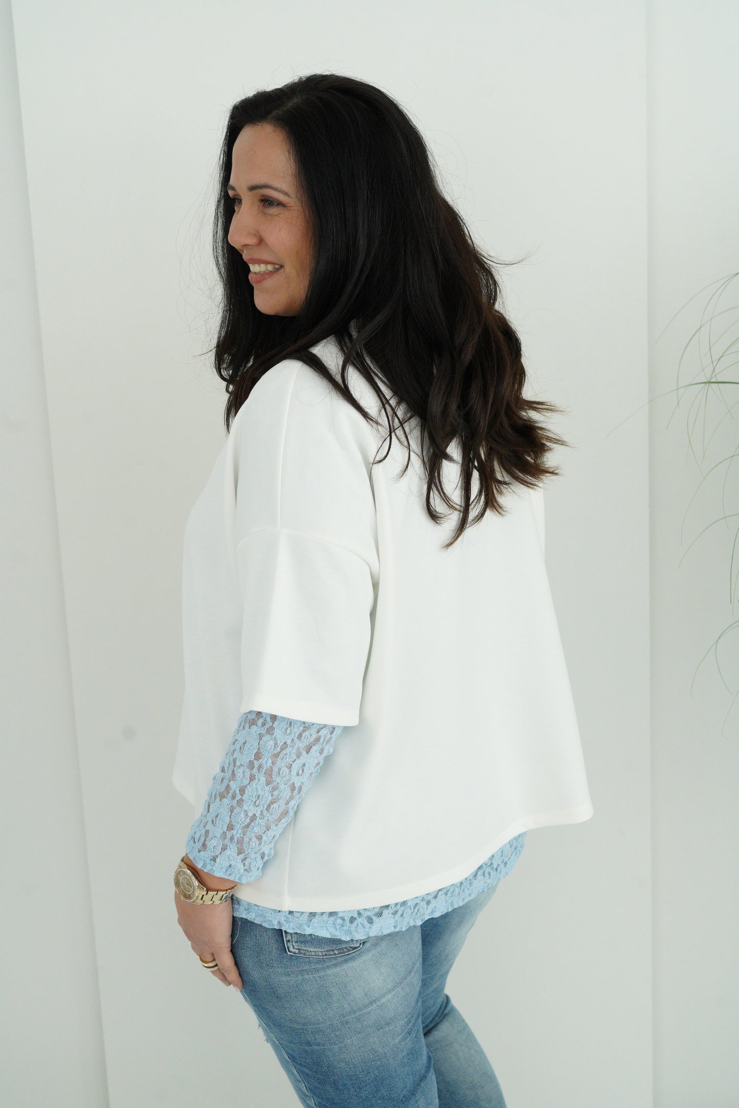 T-Shirt in Offwhite (40-44+)