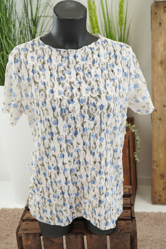 T-Shirt in Offwhite-Bunt (36-40)