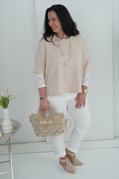 T-Shirt in Beige (40-44+)