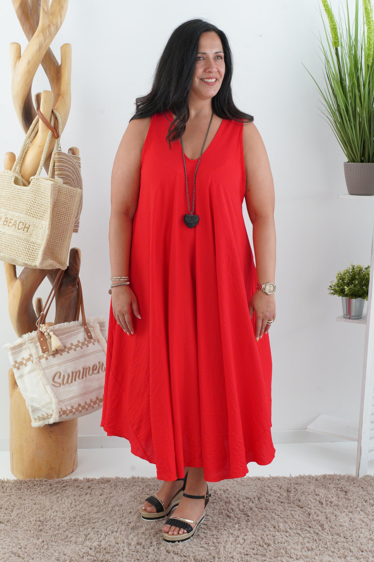 Kleid in Rot (40-44)