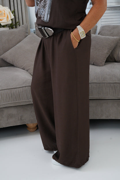 Hose in Schoko (38-42+)
