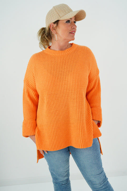 Strickpullover in Orange (38-42)