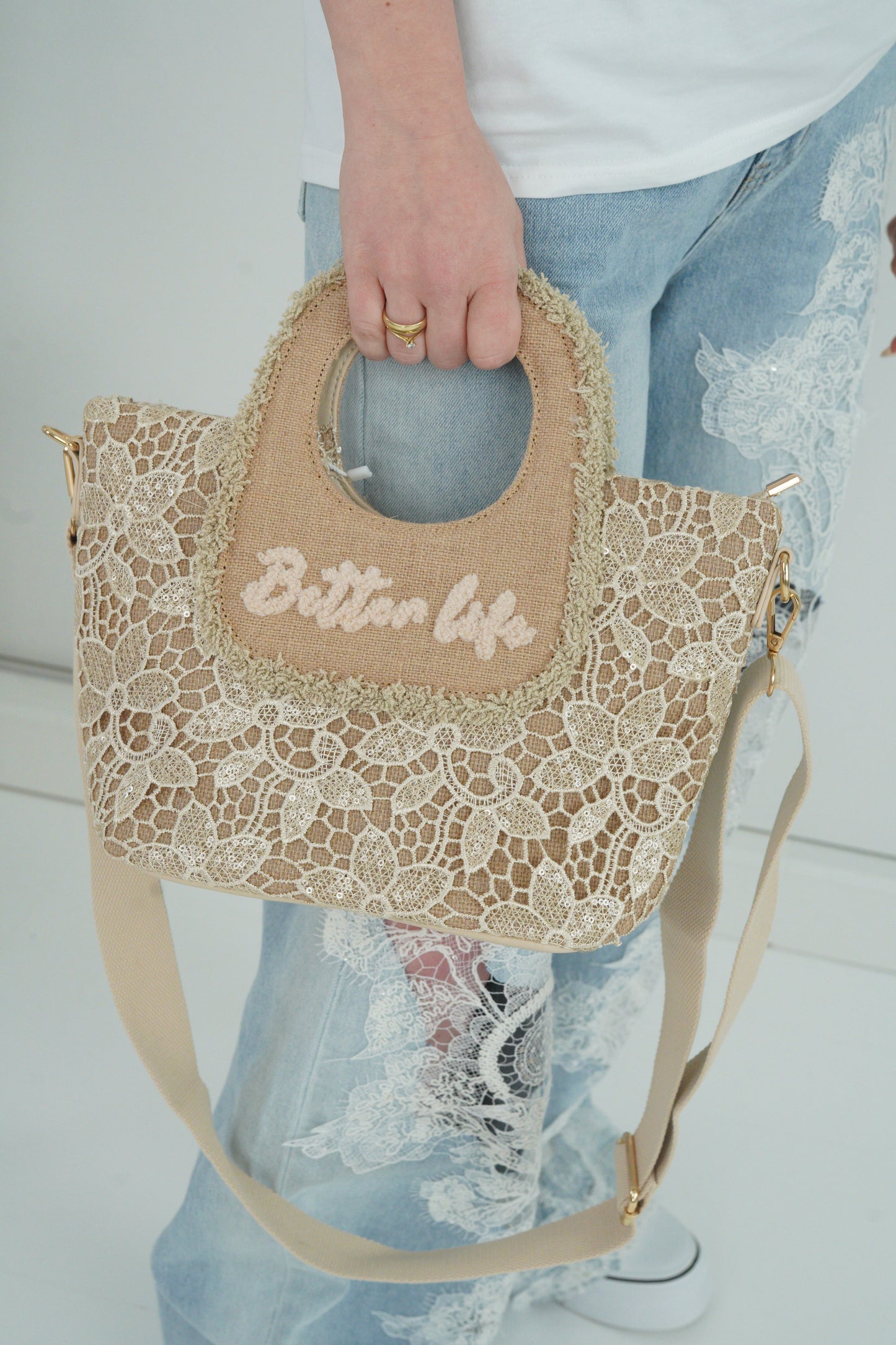 Tasche in Beige