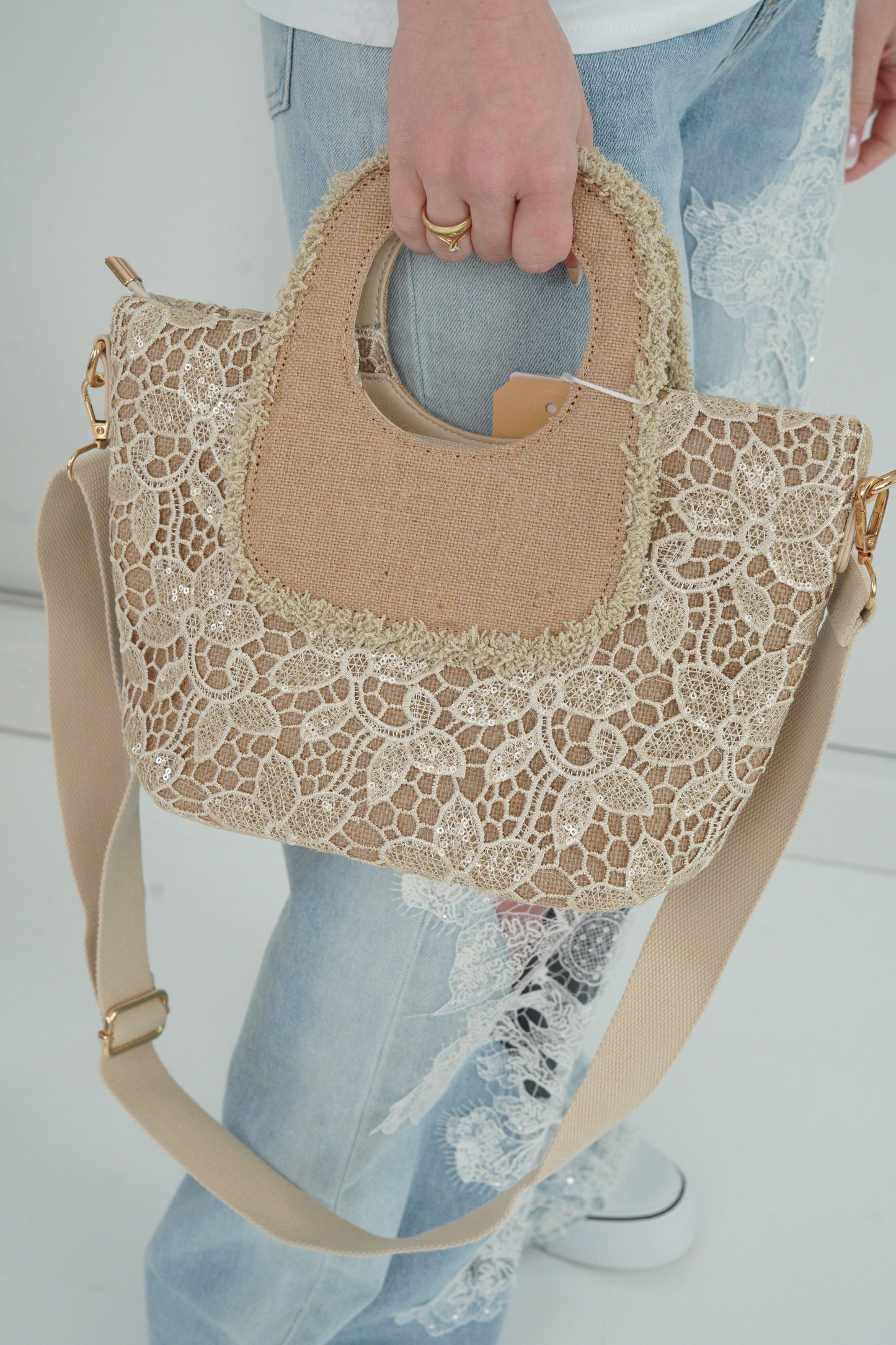 Tasche in Beige