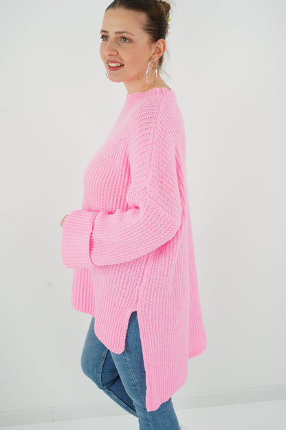 Strickpullover in Candyrosa (38-42)