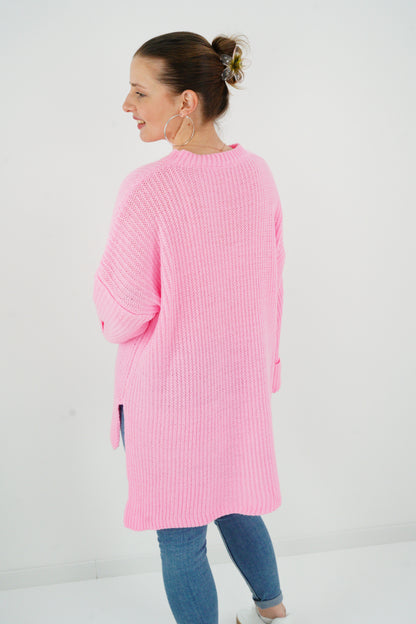 Strickpullover in Candyrosa (38-42)