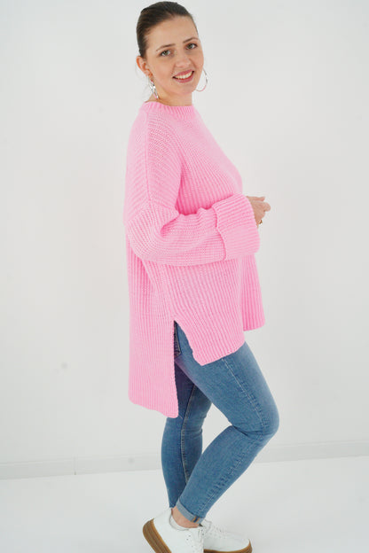 Strickpullover in Candyrosa (38-42)