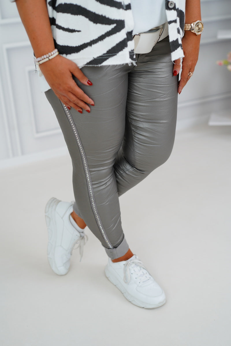 Lederimitat Joggpant "Ledi" (38-42+)