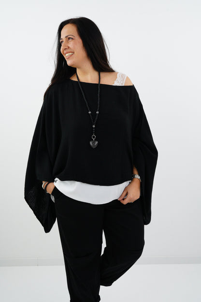 Mousselin-Poncho "Presley" (Onesize 38-46)