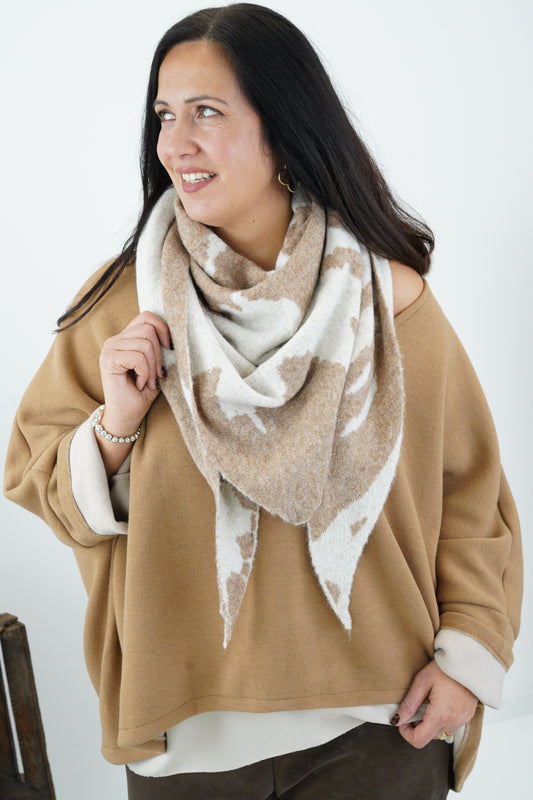 Schal in Braun-Beige (One Size)