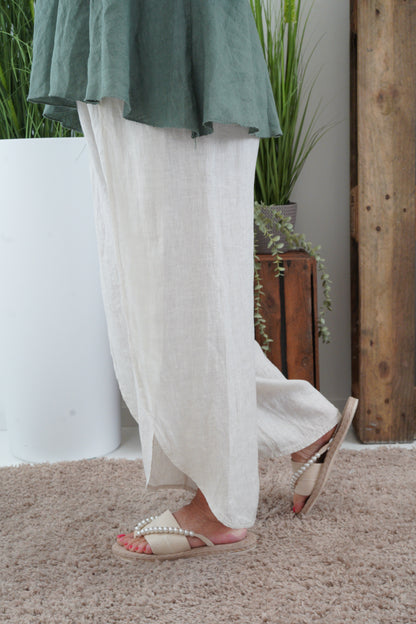 Leinenhose in Beige (38-42)
