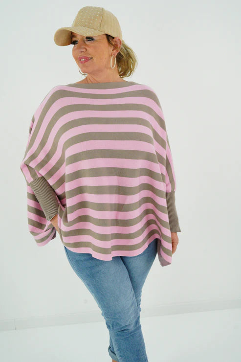 3er-Bundle Bestseller-Pullover Rosa-Gelb · Rosa-Beige · Rosa-Taupe (Onesize 36–48)