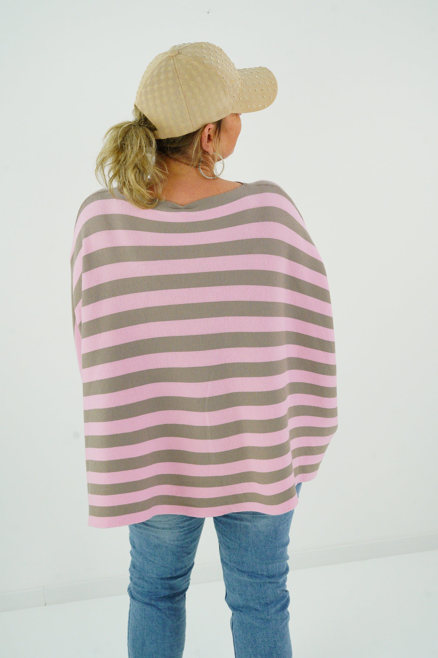 Pullover in Rosa-Taupe (38-48) Oversize