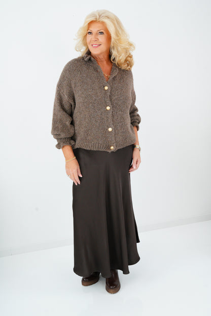 Strickjacke in Cappuccino (38-42)