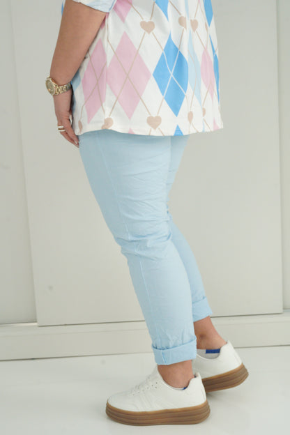 Joggpant in Hellblau (42-46+)