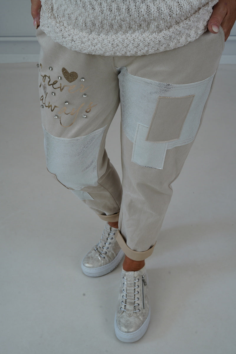 Kunstwaschleder Joggpant "Finley" (38-42)