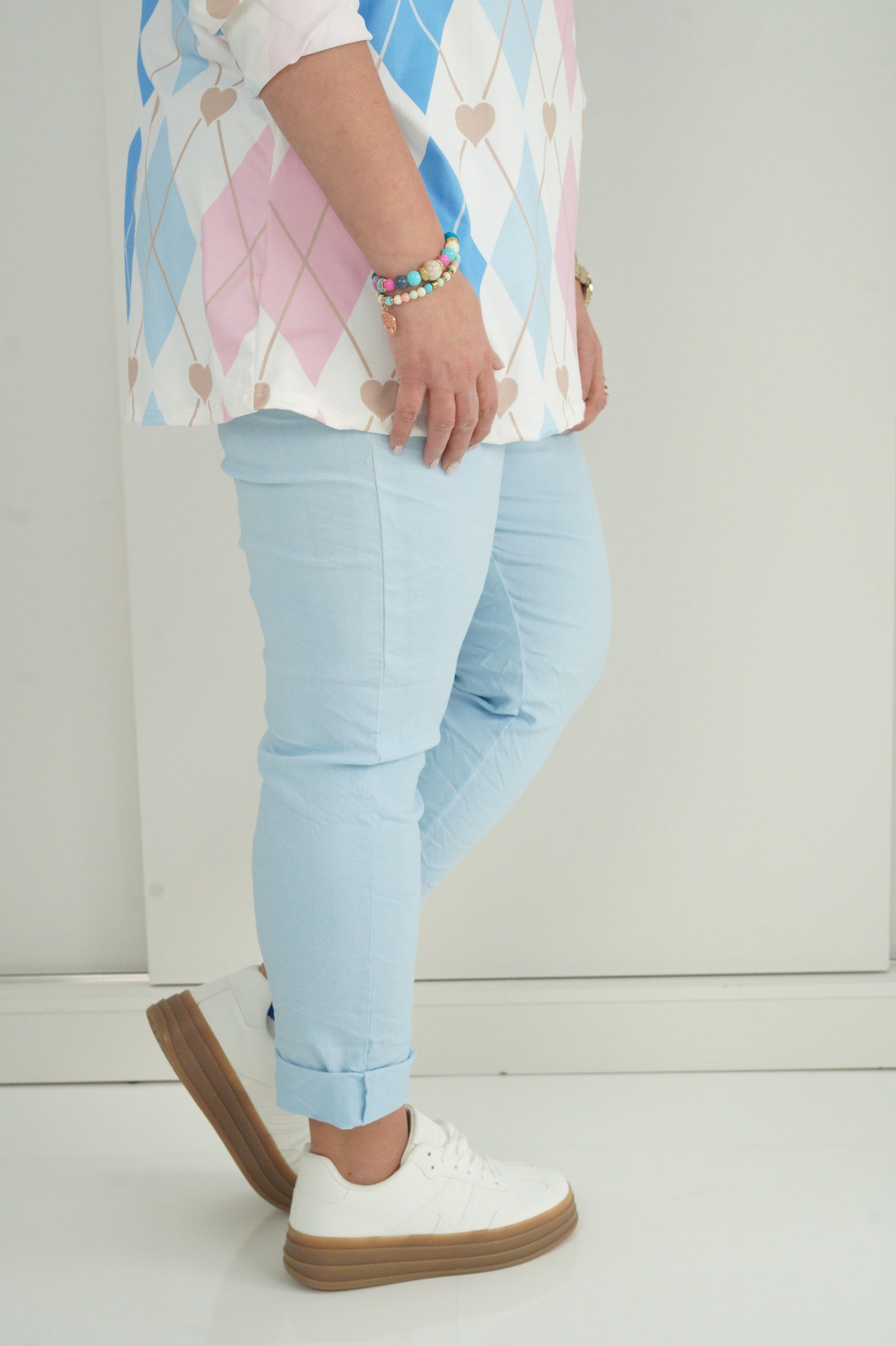 Joggpant in Hellblau (42-46+)