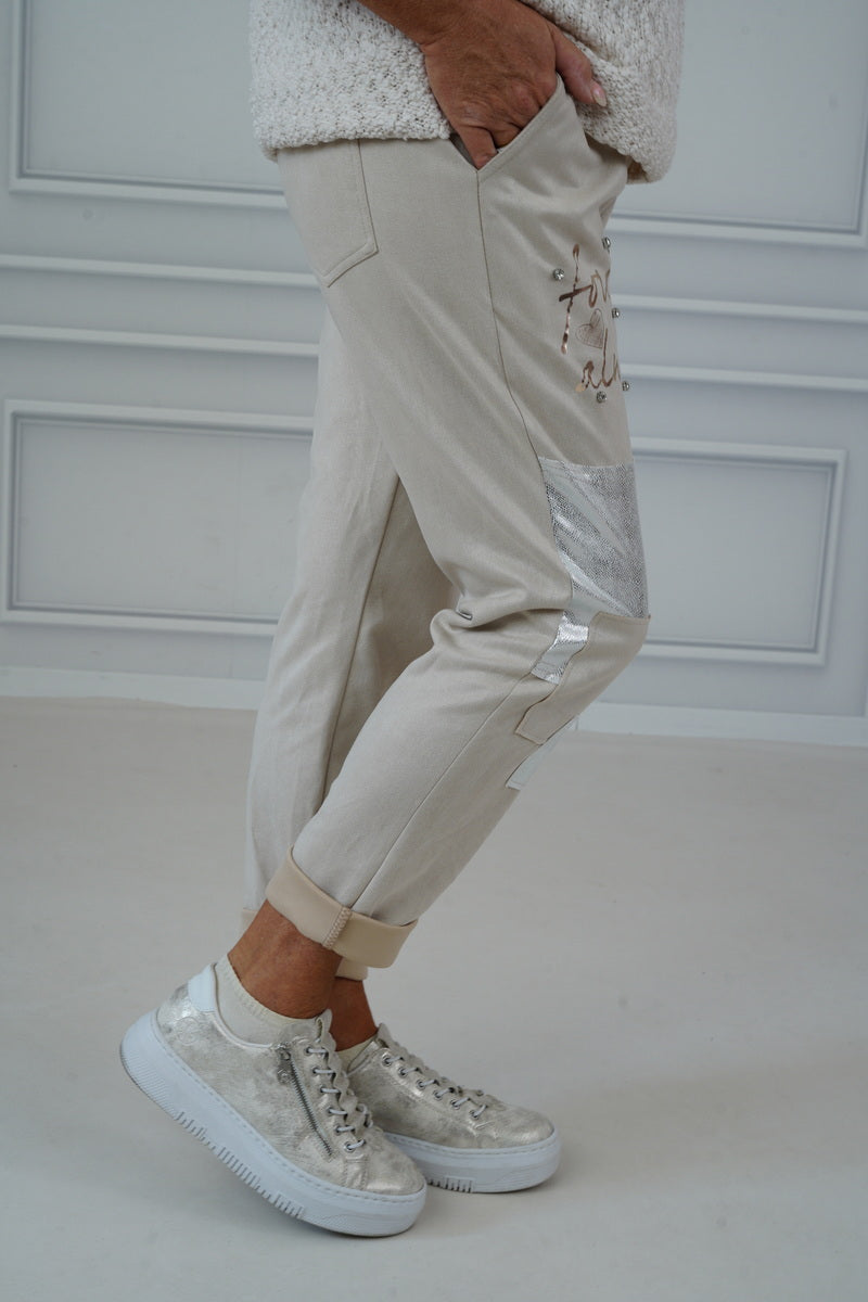 Kunstwaschleder Joggpant "Finley" (38-42)