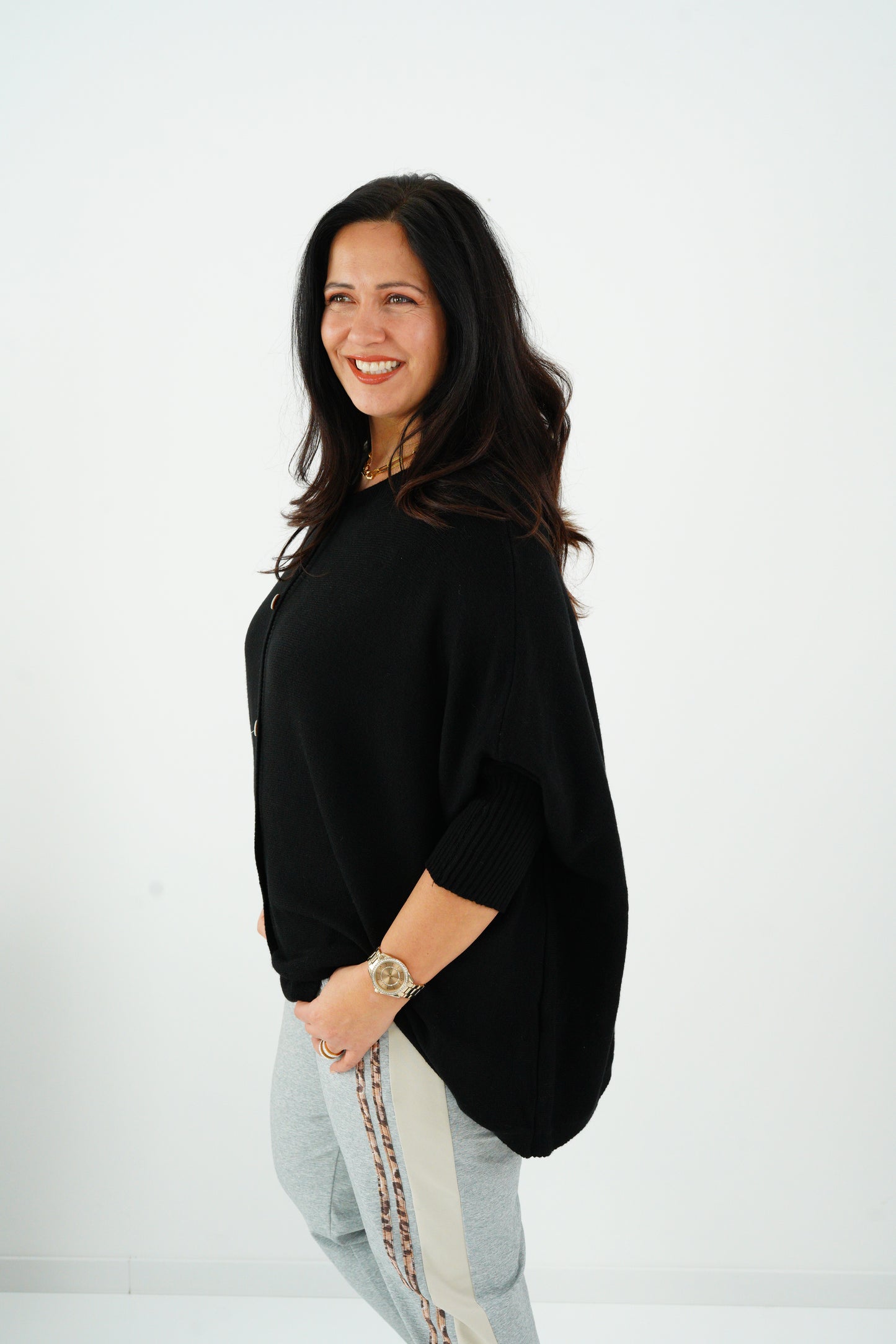 Pullover in Schwarz (36-48)