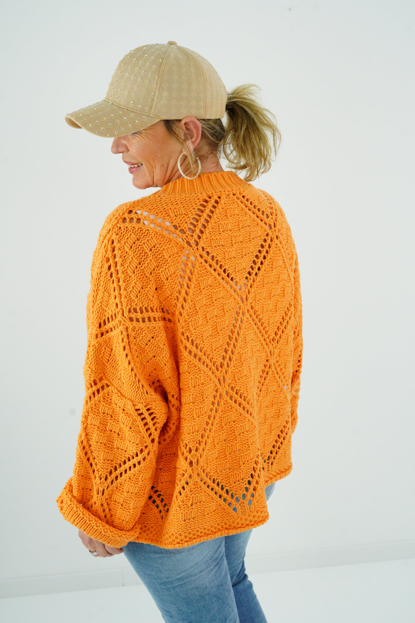Strickpullover in Orange (38-44)