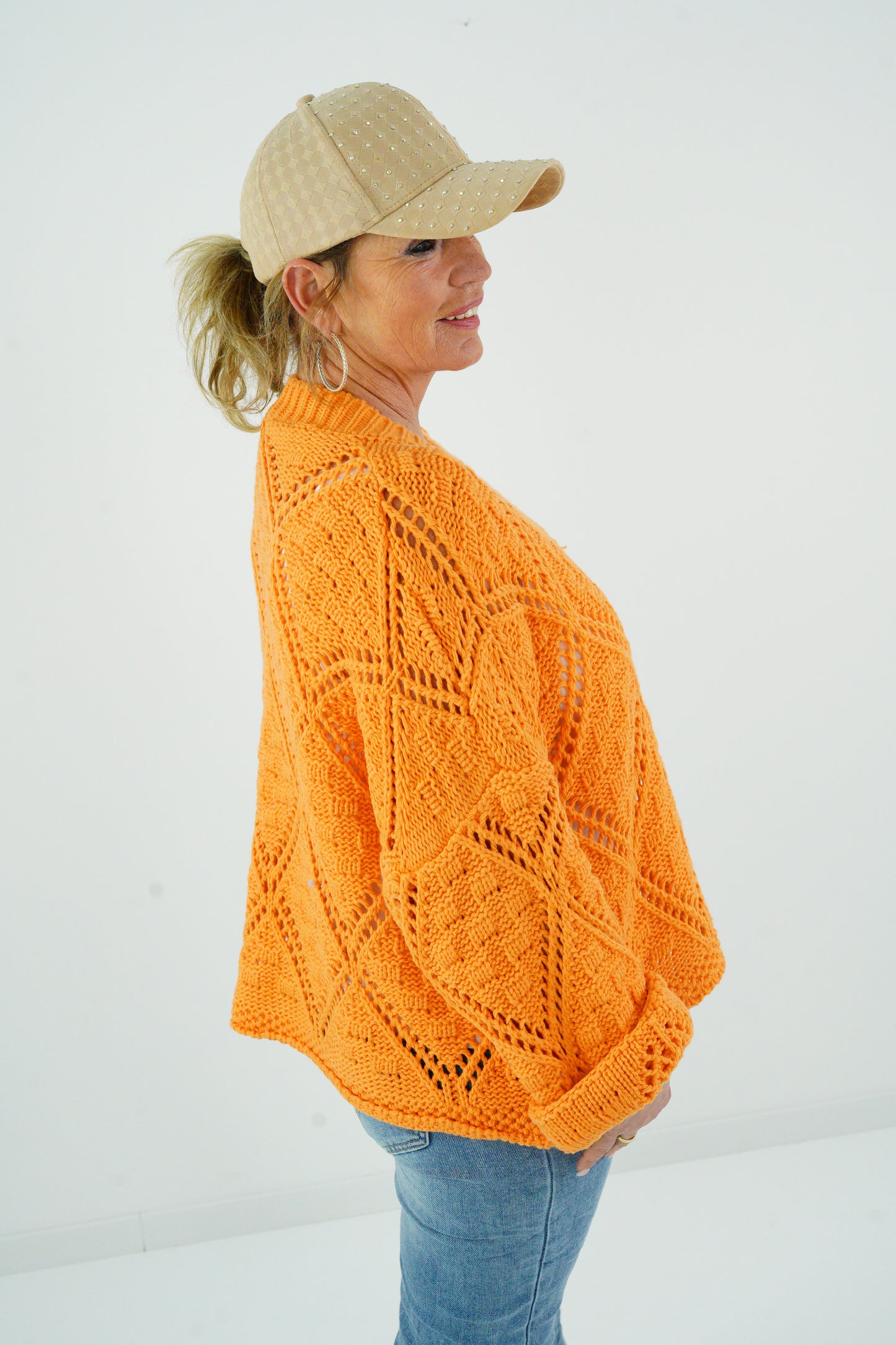 Strickpullover in Orange (38-44)