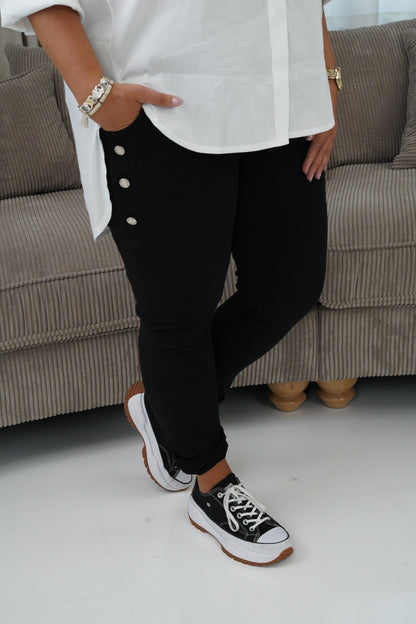 Joggpant in Schwarz (40-44+)
