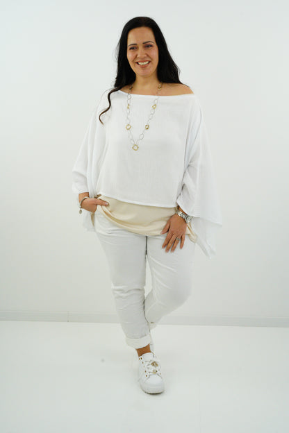 Mousselin-Poncho "Presley" (Onesize 38-46)