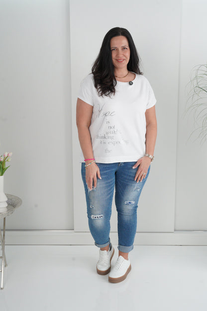 T-Shirt in Weiß (40-44)