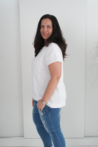 T-Shirt in Weiß (40-44)