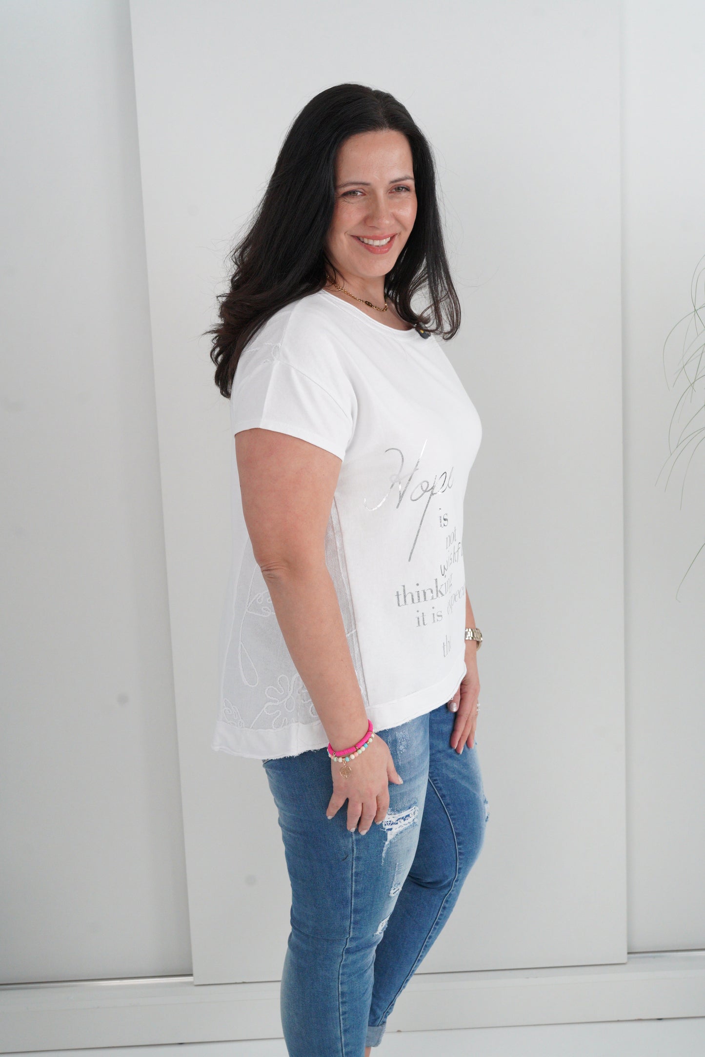 T-Shirt in Weiß (40-44)