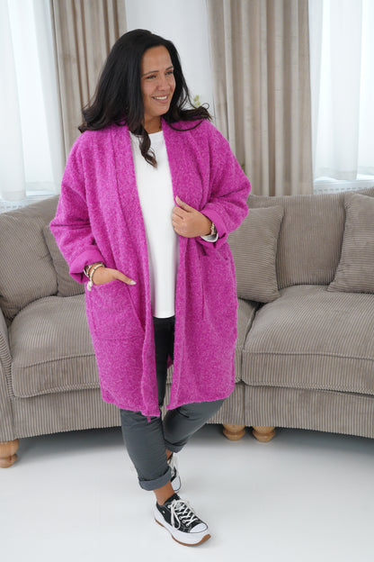 Strickjacke in Pink (44-48)