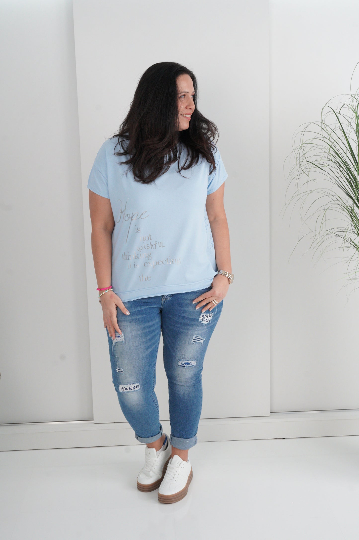 T-Shirt in Hellblau (40-44)