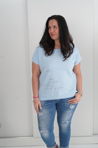 T-Shirt in Hellblau (40-44)