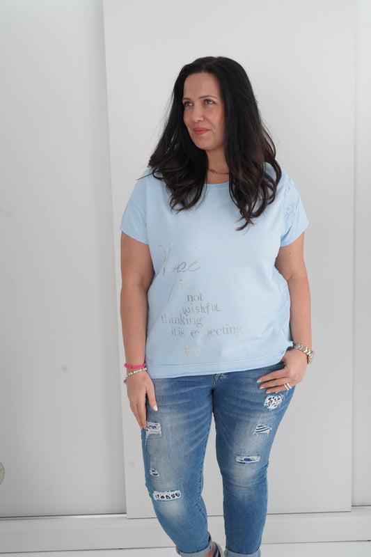 T-Shirt in Hellblau (40-44)